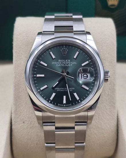 2025 Rolex Datejust 36MM Mint Green Dial Oyster Bracelet (126200)