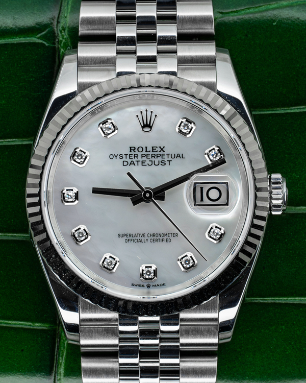 2023 Rolex Datejust 36MM Mother of Pearl Dial Jubilee Bracelet (126234)
