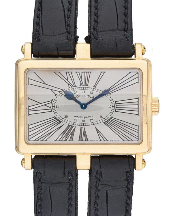 Roger Dubuis Too Much 37MM Silver Dial Leather Strap (T26185)