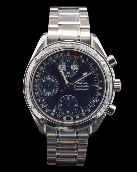 Omega Speedmaster Day-Date 39MM Blue Dial Steel Bracelet (3523.80.00)