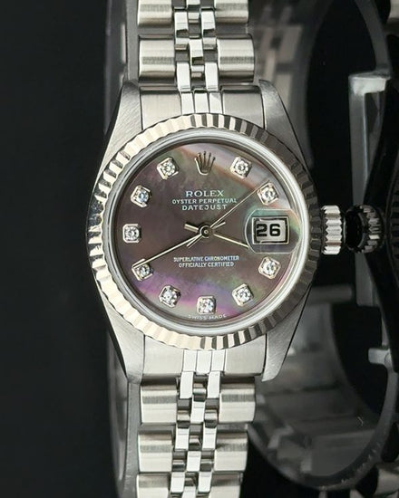 2002 Rolex Lady-Datejust 26MM Aftermarket "Tahitian" Mother of Pearl Dial Jubilee Bracelet (79174)