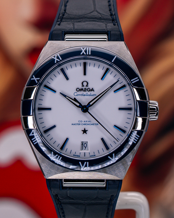No Reserve - 2023 Omega Constellation 41MM White Dial Leather Strap (131.33.41.21.04.001)