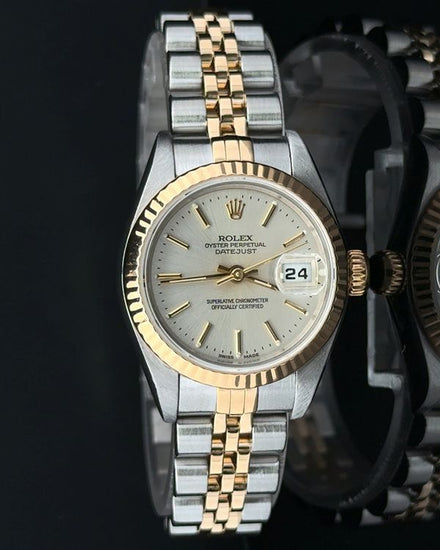 2002 Rolex Lady-Datejust 26MM Silver Dial Two-Tone Jubilee Bracelet (79173)
