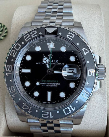 2025 Rolex GMT-Master II "Bruce Wayne" 40MM Black Dial Jubilee Bracelet (126710GRNR)