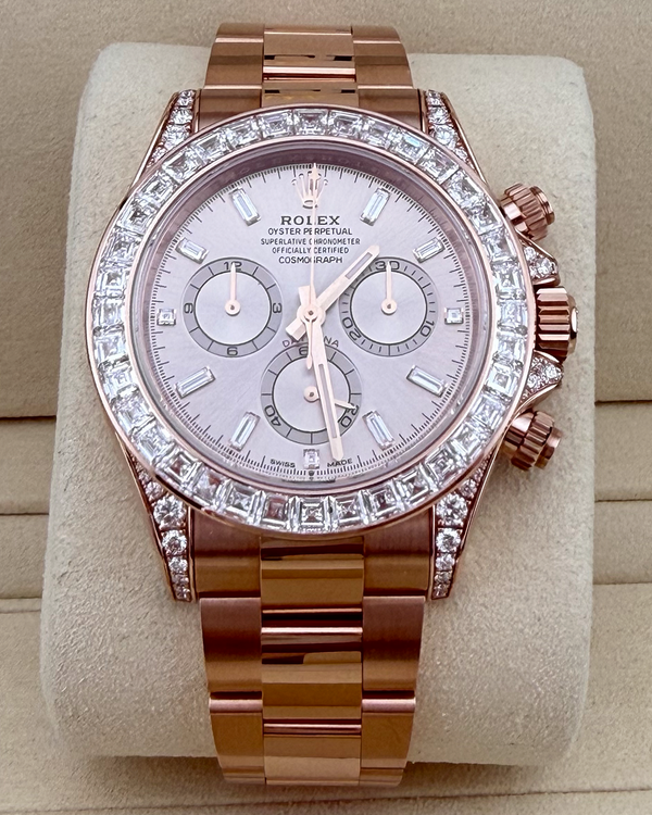 2025 Rolex Cosmograph Daytona 40MM Sundust Dial Rose Gold Oyster Bracelet (126595TBR)