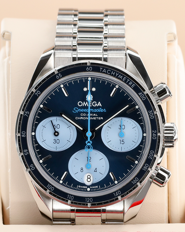 2019 Omega Speedmaster "Orbis" S.E. 38MM Blue Dial Steel Bracelet (324.30.38.50.03.002)