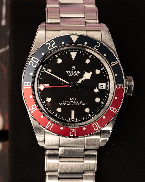 No Reserve - 2022 Tudor Black Bay GMT “Pepsi” 41MM Black Dial Steel Bracelet (79830RB)