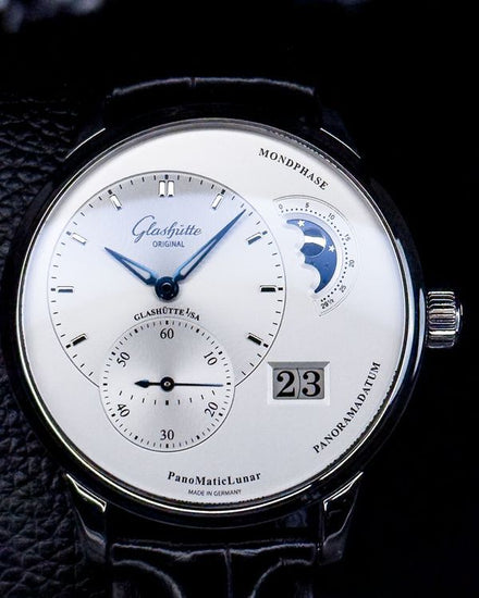 2023 Glashütte Original PanoMaticLunar 40MM Silver Dial Leather Strap (1-90-02-42-32-50)