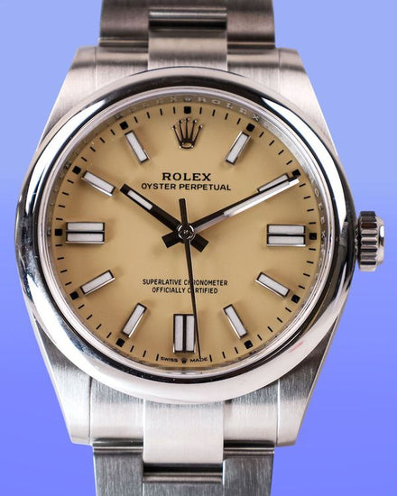 2026 Rolex Oyster Perpetual 41MM Beige Dial Oyster Bracelet (134300)