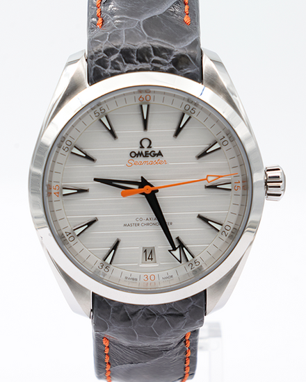 No Reserve - 2026 Omega Seamaster Aqua Terra 150M 41MM Silver Dial Leather Strap (220.12.41.21.02.002)