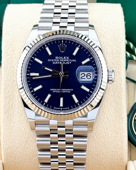 2022 Rolex Datejust 36MM Blue Dial Jubilee Bracelet (126234)