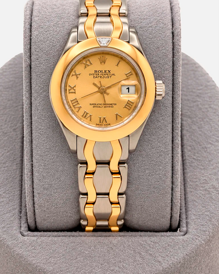 1995 Rolex Lady-Datejust Pearlmaster 29MM Champagne Dial Two-Tone Pearlmaster Bracelet (69329)