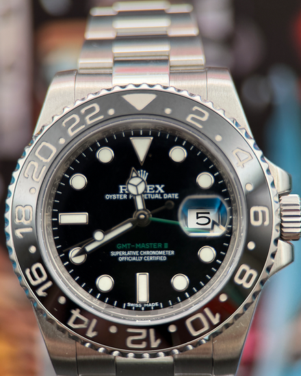 2014 Rolex GMT-Master II 40MM Black Dial Oyster Bracelet (116710LN)