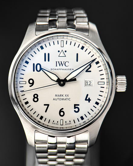 2025 IWC Schaffhausen Pilot Mark XX 40MM Silver Dial Steel Bracelet (IW328208)