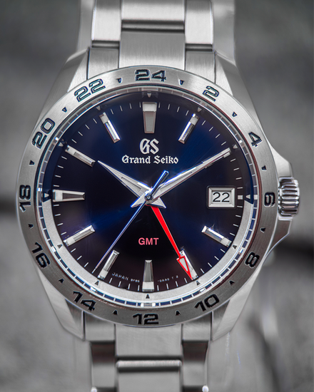 No Reserve - 2021 Grand Seiko Sport GMT 39MM Quartz Blue Dial Steel Bracelet (SBGN005G)