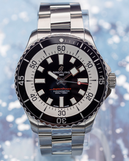 No Reserve - 2025 Breitling Superocean 44MM Black Dial Steel Bracelet (A17376211B1A1)