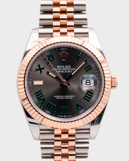 2023 Rolex Datejust "Wimbledon" 41MM Slate Dial Two-Tone Jubilee Bracelet (126331)