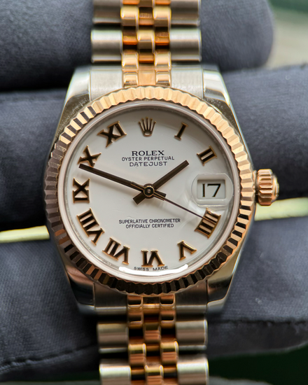2016 Rolex Datejust 31MM White Dial Two-Tone Super Jubilee Bracelet (178271)