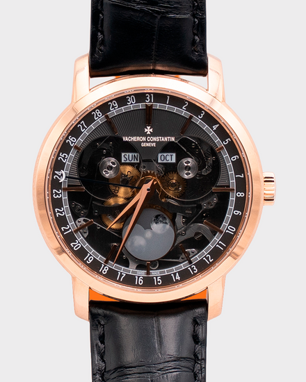 2025 Vacheron Constantin Traditionnelle 41MM Skeleton Dial Leather Strap (4020T/000R-B654)