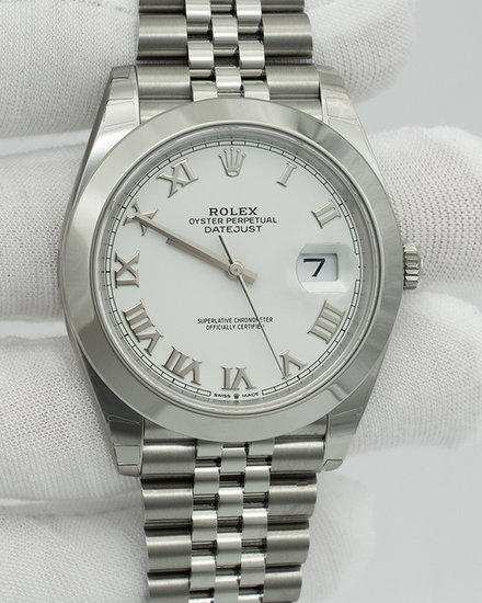 2026 Rolex Datejust 41MM White Dial Jubilee Bracelet (126300)