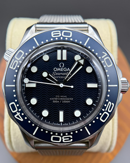 2024 Omega Seamaster Diver 300M "James Bond 60th Anniversary" 42MM Blue Dial Steel Bracelet (210.30.42.20.03.002)