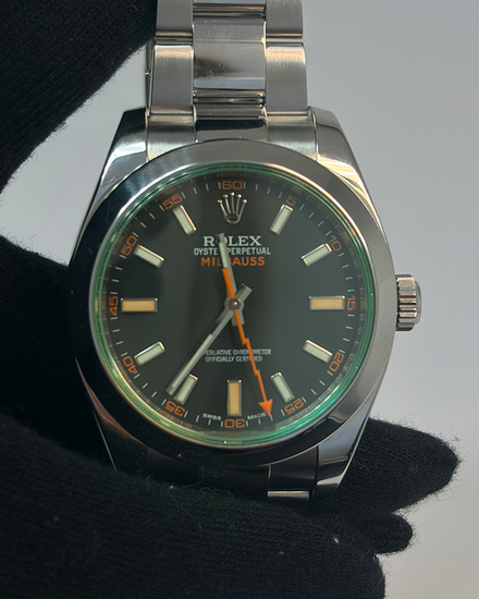 2013 Rolex Milgauss 40MM Black Dial Oyster Bracelet (116400GV)
