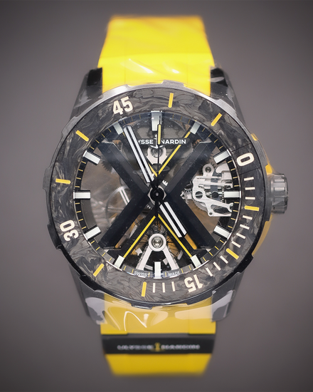 2026 Ulysse Nardin Diver X L.E. 44MM Skeleton Dial Rubber Strap (3723-170LE-2A-BLACK)