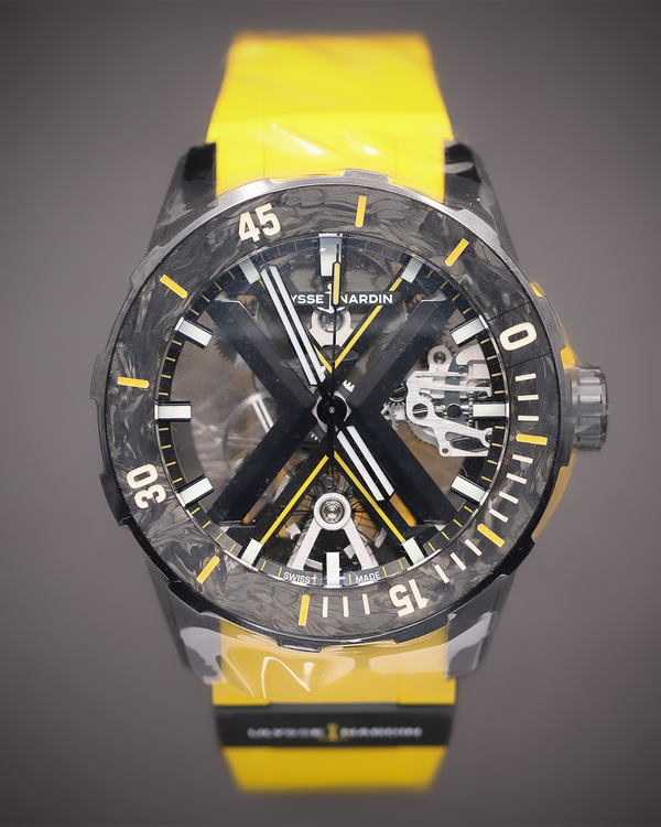 2026 Ulysse Nardin Diver X L.E. 44MM Skeleton Dial Rubber Strap (3723-170LE-2A-BLACK/3B)