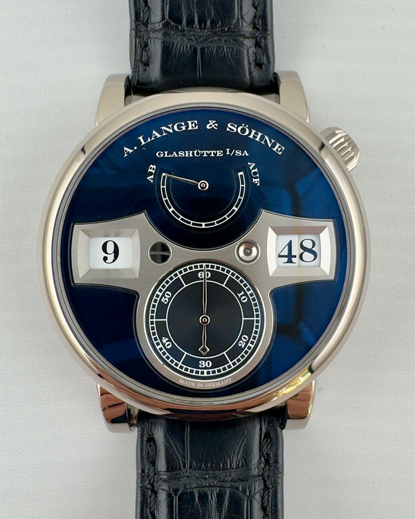 2016 A. Lange & Söhne Zeitwerk 41.9MM Black Dial Leather Strap (140.029)