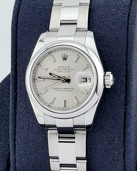 2006 Rolex Lady-Datejust 26MM Silver Dial Oyster Bracelet (179160)