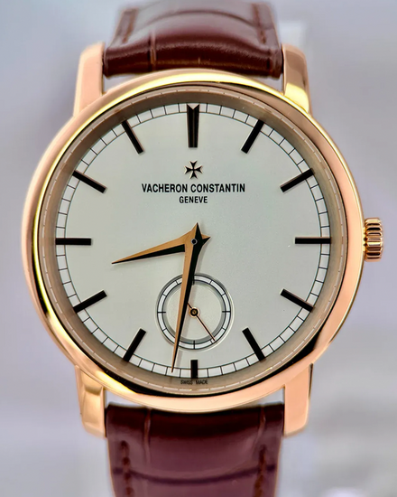 2014 Vacheron Constantin Traditionnelle 38MM Silver Dial Leather Strap (82172/000R-9382)