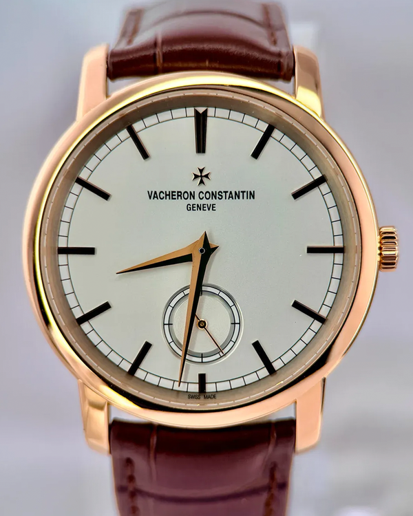 2014 Vacheron Constantin Traditionnelle 38MM Silver Dial Leather Strap (82172/000R-9382)