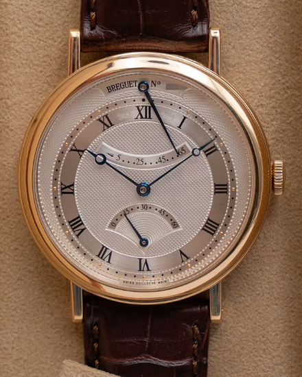 2014 Breguet Classique 39MM Silver Dial Leather Strap (5207BA/12/9V6)