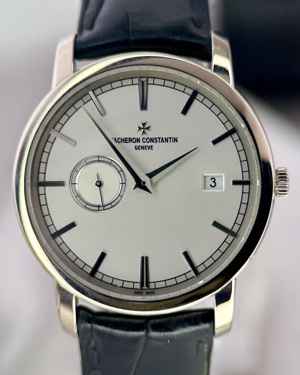 2016 Vacheron Constantin Patrimony 38MM Traditionelle 38MM Wilver Dial Leather Strap (87172/000G-9301)