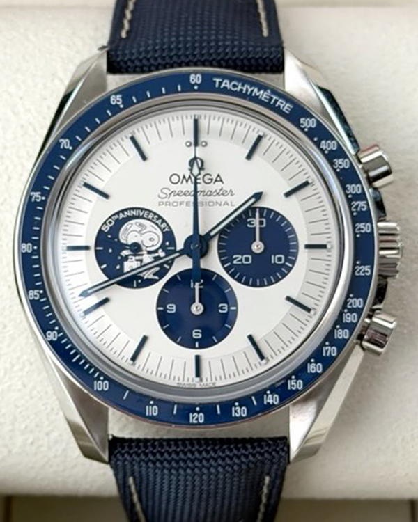 2024 Omega Speedmaster Anniversary Series “Silver Snoopy Award” 42MM Silver Dial Textile Strap (310.32.42.50.02.001)