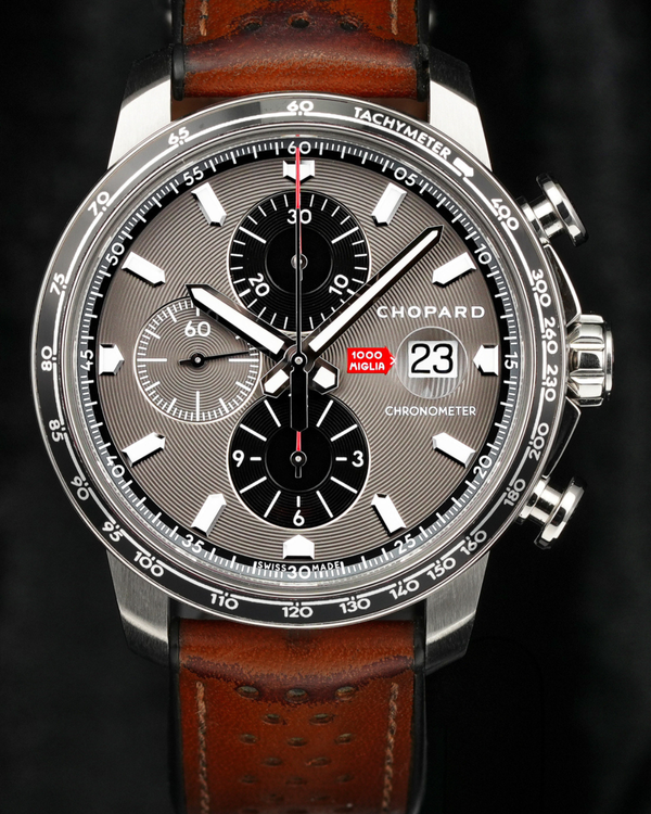 2020 Chopard Mille Miglia "Race Edition" 44MM Grey Dial Leather Strap(168571-3004)