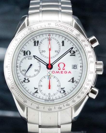 2019 Omega Speedmaster Date Olympic Games 40MM White Dial Steel Bracelet (323.10.40.40.04.001)