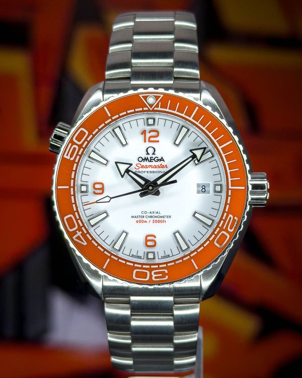 2021 Omega Seamaster Planet Ocean 600M 43.5MM White Dial Steel Bracelet (215.30.44.21.04.001)
