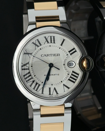 2022 Cartier Ballon Bleu 42MM Silver Dial Two-Tone Bracelet (W2BB0031)