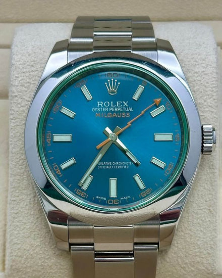 2014 Rolex Milgauss 40MM Blue Dial Oyster Bracelet (116400GV)
