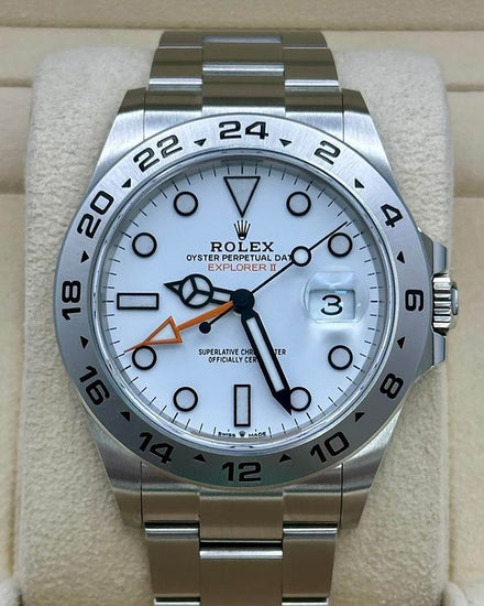 2022 Rolex Explorer II "Polar" 42MM White Dial Oyster Bracelet (226570)