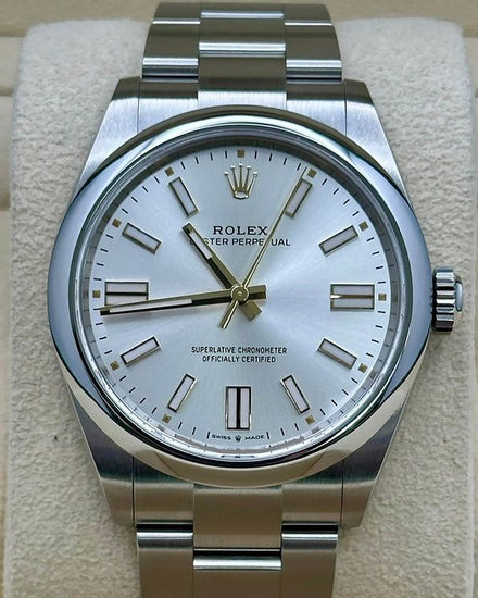 2025 Rolex Oyster Perpetual 41MM Silver Dial Oyster Bracelet (134300)