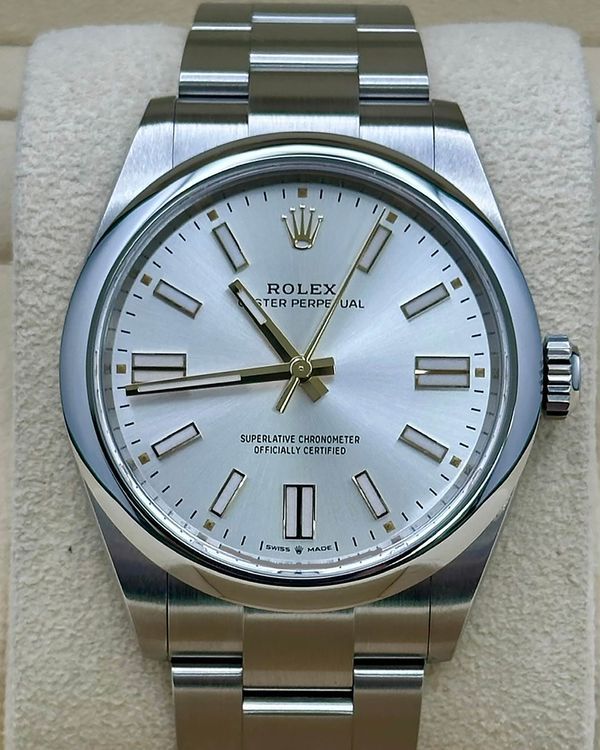 2025 Rolex Oyster Perpetual 41MM Silver Dial Oyster Bracelet (134300)