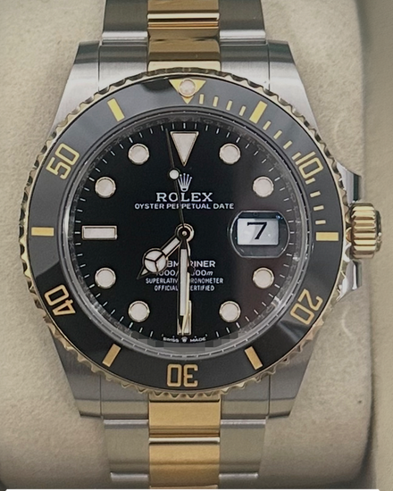 2025 Rolex Submariner Date 41MM Black Dial Two-Tone Oyster Bracelet (126613LN)