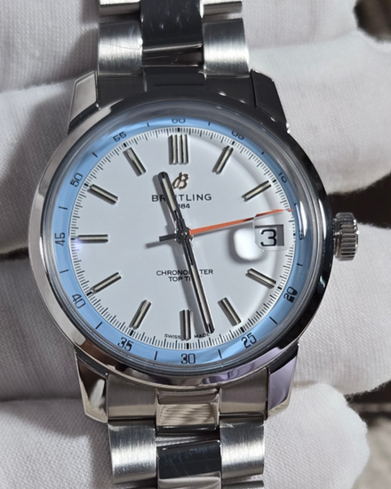 2025 Breitling Top Time 38MM White Dial Steel Bracelet (AB3113)