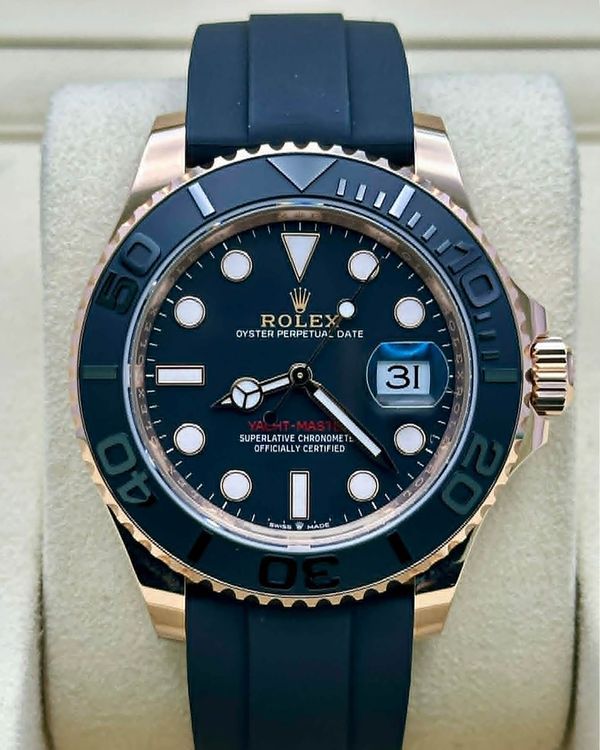 2023 Rolex Yacht-Master 40MM Black Dial Rubber Strap (126655)