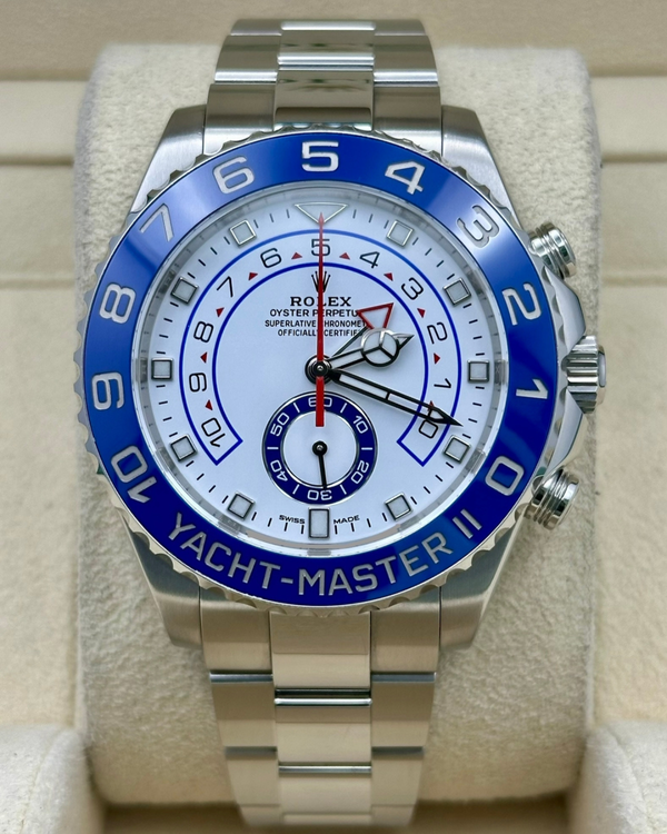 2018 Rolex Yacht-Master II 44MM White Dial Oyster Bracelet (116680)