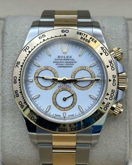 2025 Rolex Cosmograph Daytona 40MM White Dial Two-Tone Oyster Bracelet (126503)