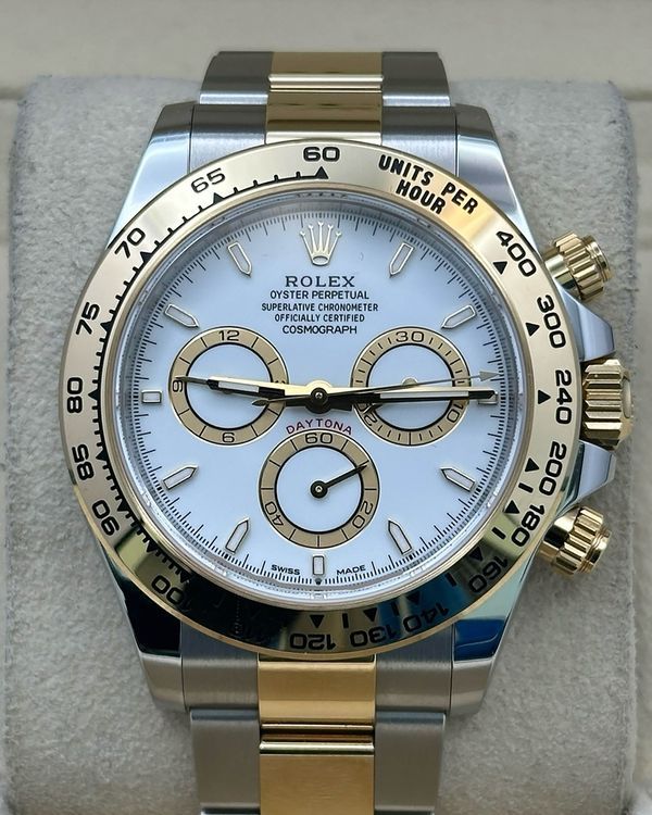 2025 Rolex Cosmograph Daytona 40MM White Dial Two-Tone Oyster Bracelet (126503)