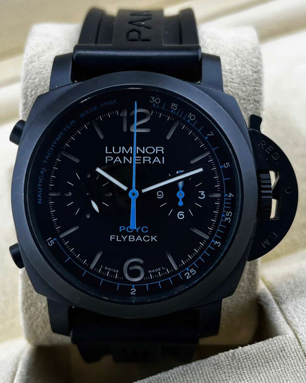 2020 Panerai Luminor Yachts Challenge Chrono Flyback 44MM Black Dial Rubber Strap (PAM00788)